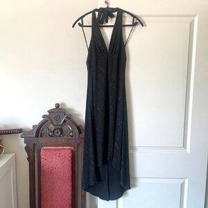 Sparkly Black Mariposa Halter Dress 🖤